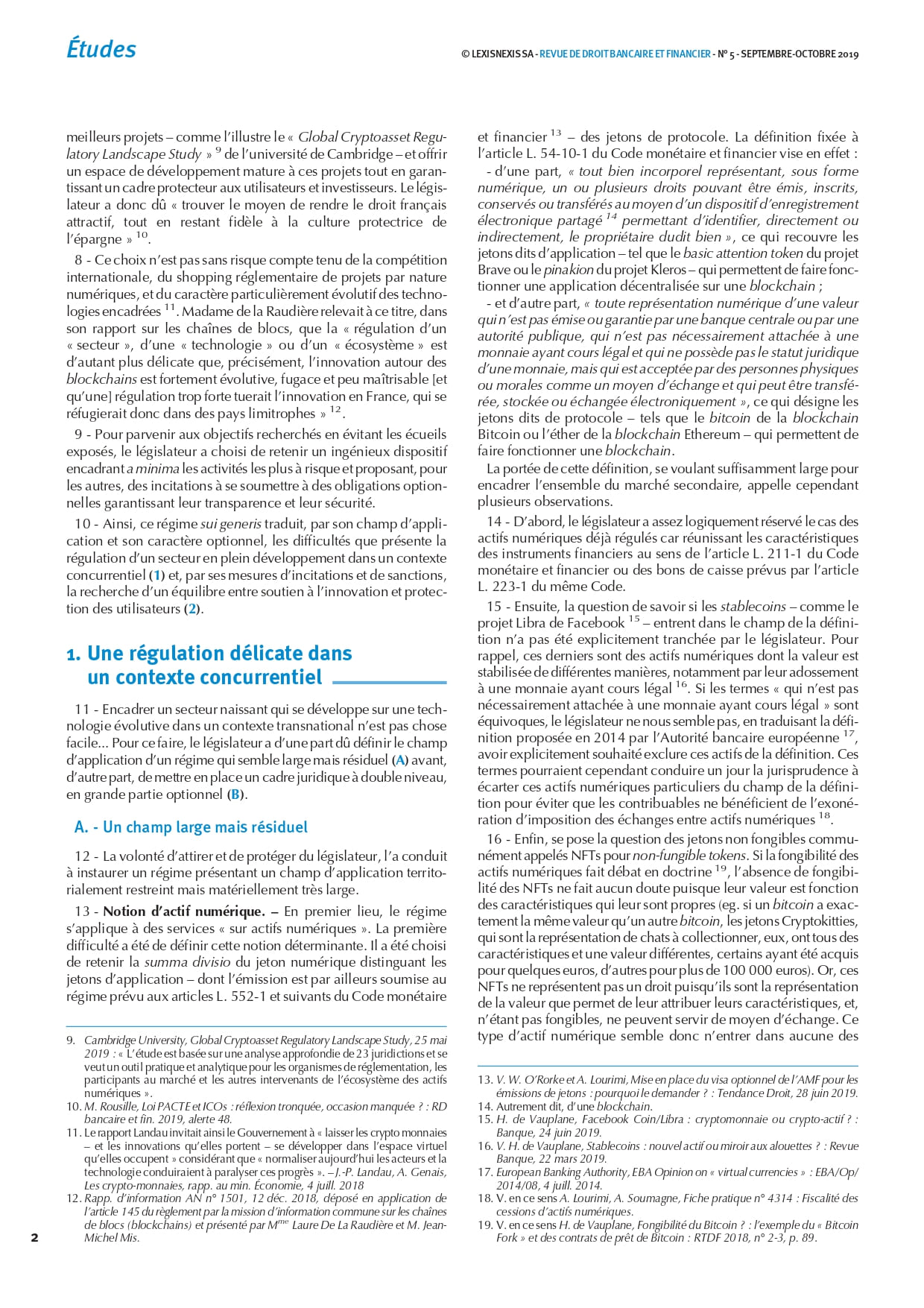 L’encadrement à la française des prestataires sur actifs numériques 2